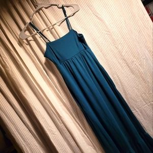 MOSSIMO teal maxi dress size Medium